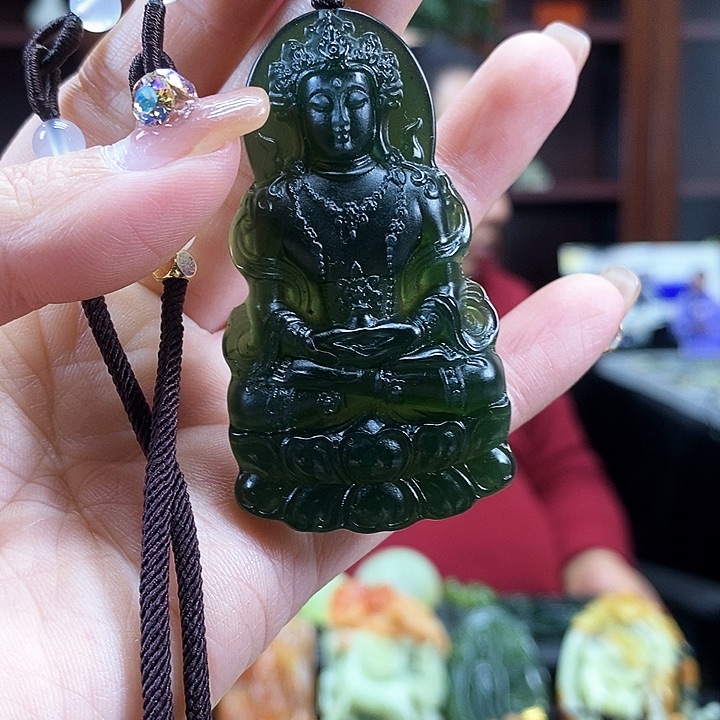 蛇纹石玉吊坠未镶嵌弥***≈