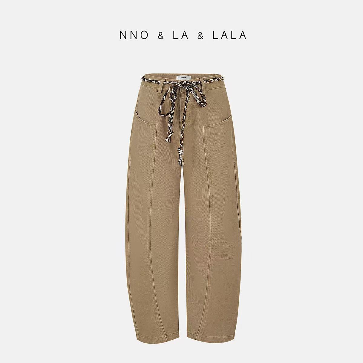 LA 松弛感 小众 弯刀 牛仔裤 25572