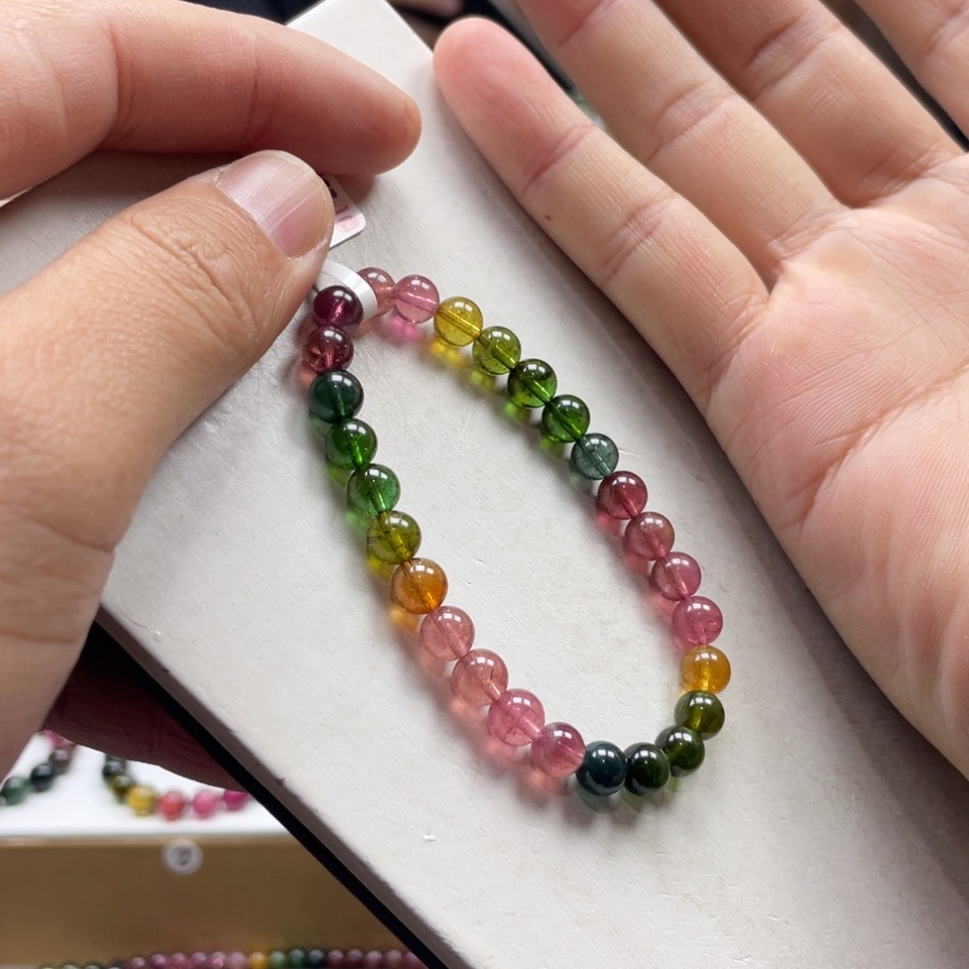 碧玺手串未镶嵌6.5mm.mmmmmmmmmm