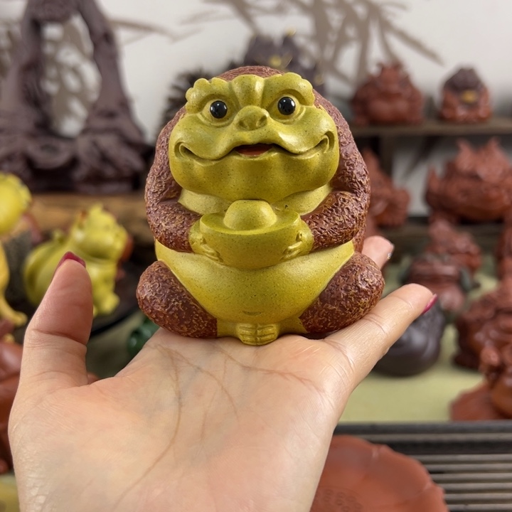 紫砂茶宠紫砂元宝蟾仙