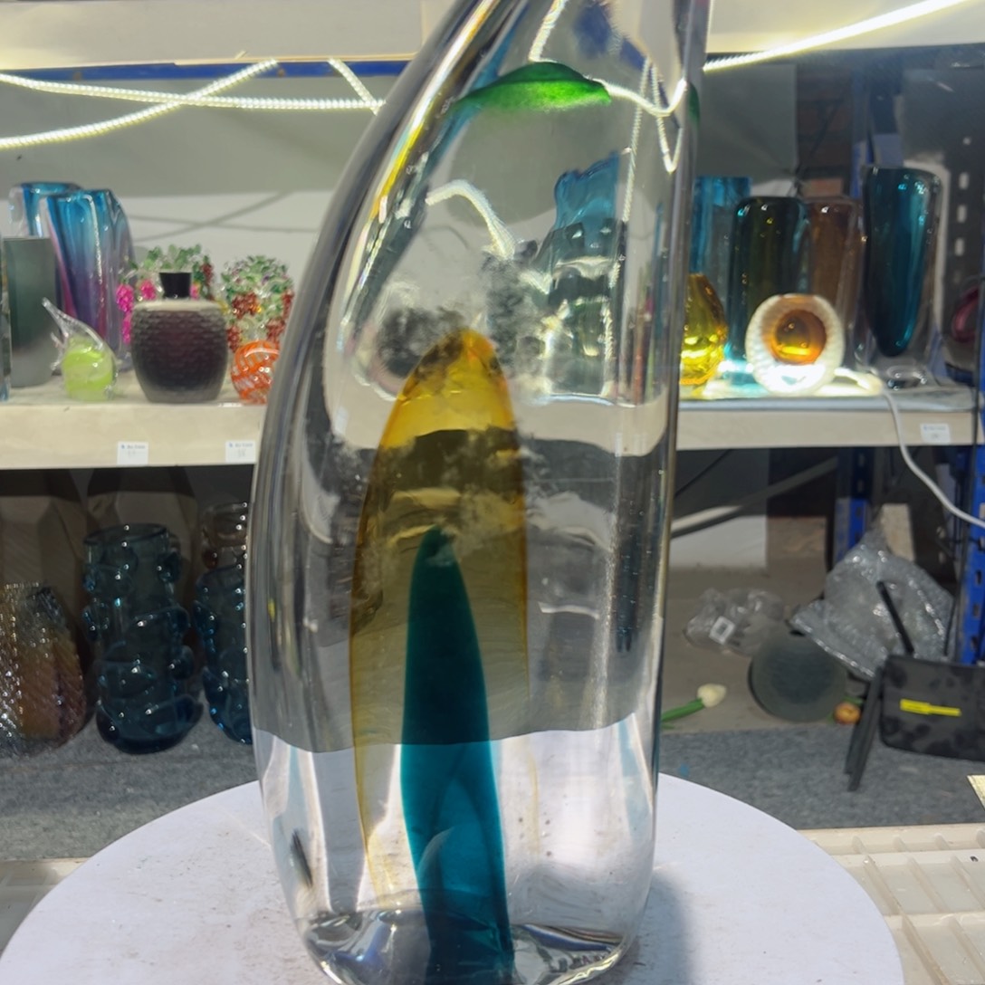 高 32 轻奢琉璃花器瑕福利