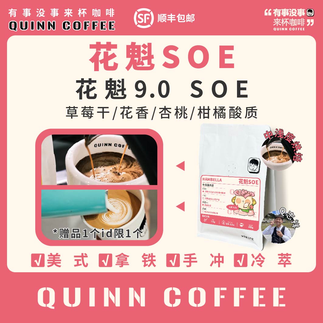 Quinncoffee【花魁soe】9.0埃塞古吉产区日晒处理手冲意式都可