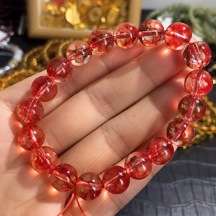 水晶手链未镶嵌凤羽