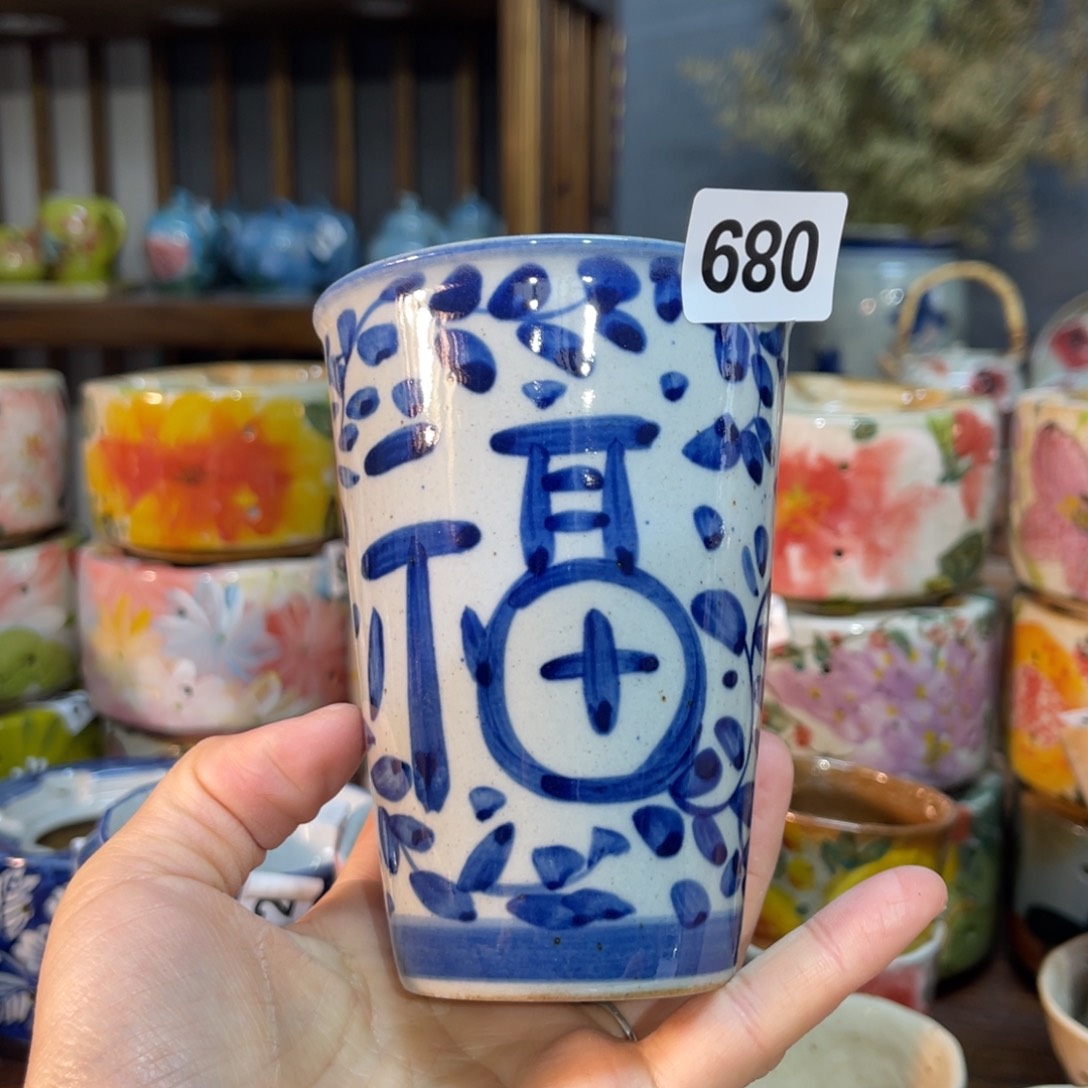 杯素浅陶瓷手工手绘