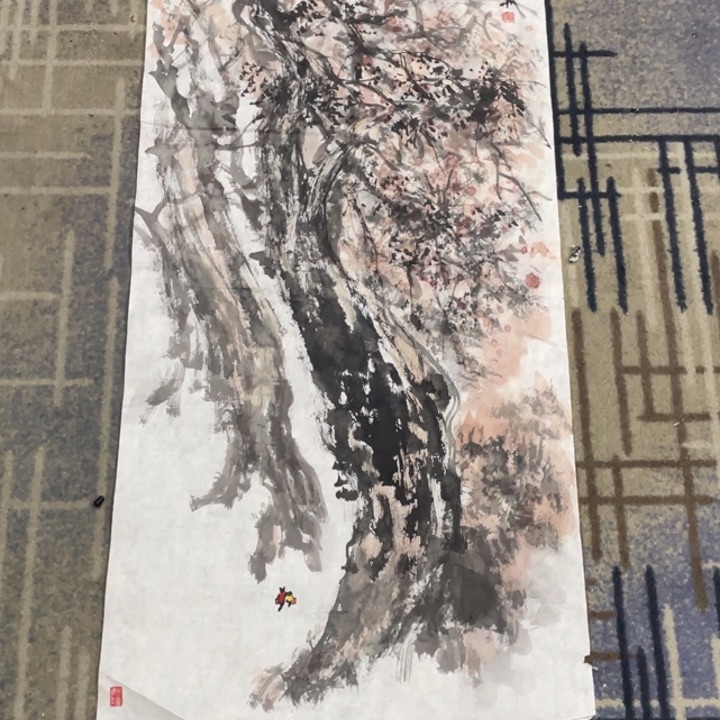 国画绘画作品孙老师66666三尺瑕疵