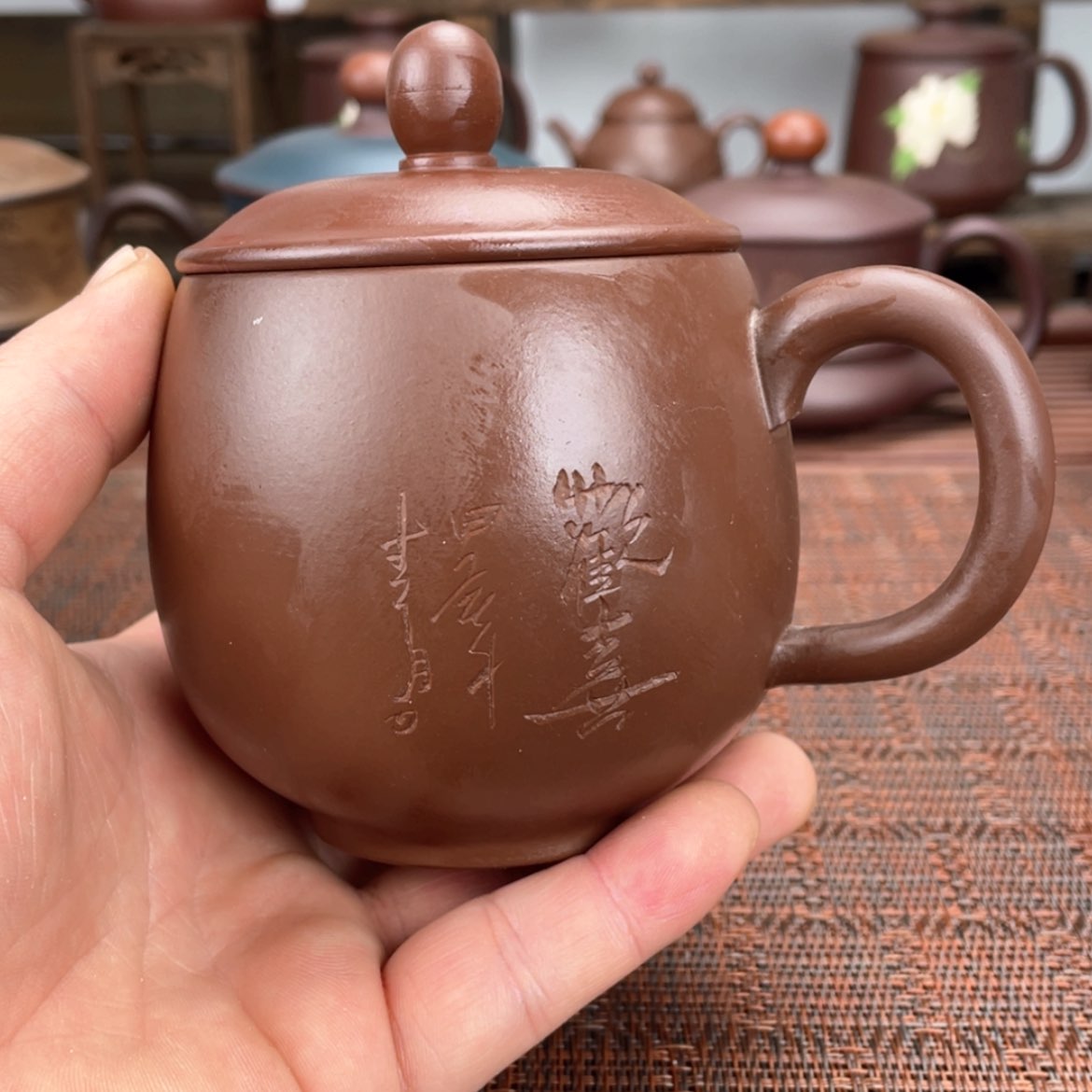 【闪购商品】紫砂茶杯宜兴原矿紫砂盖杯微瑕