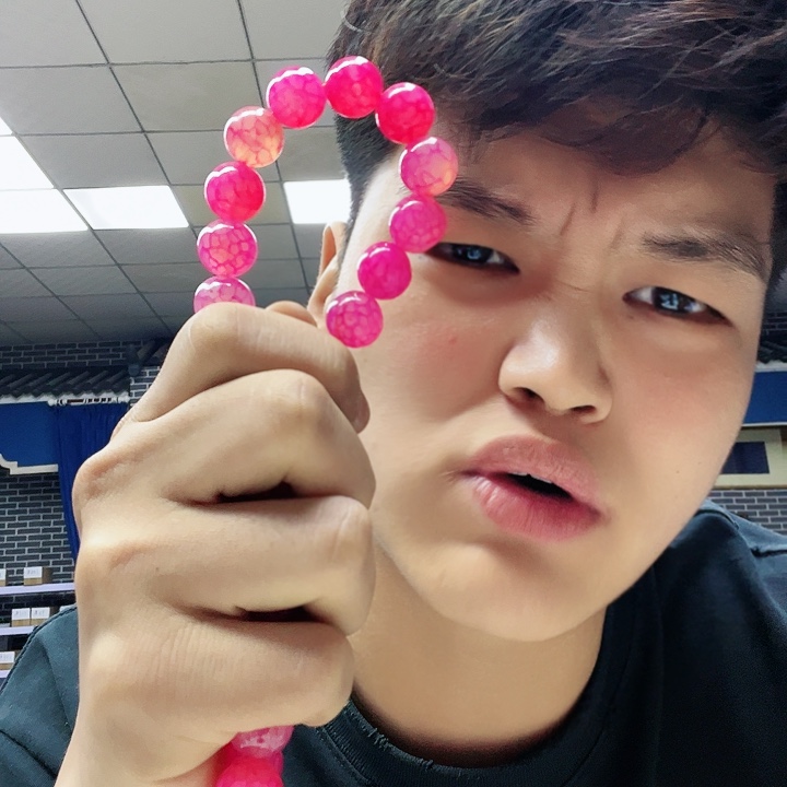 非洲紫檀（红花梨）龙鳞风雪1.4手串