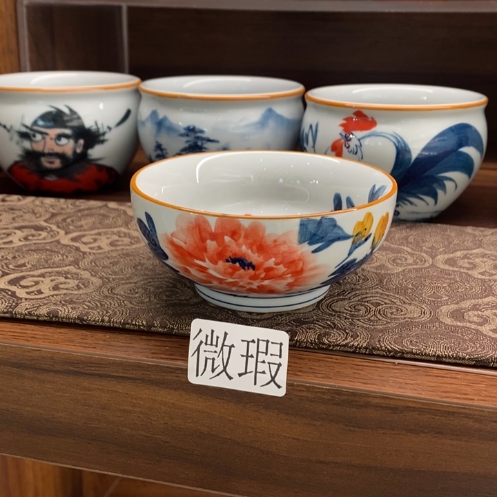 釉下老陶泥手工绘制