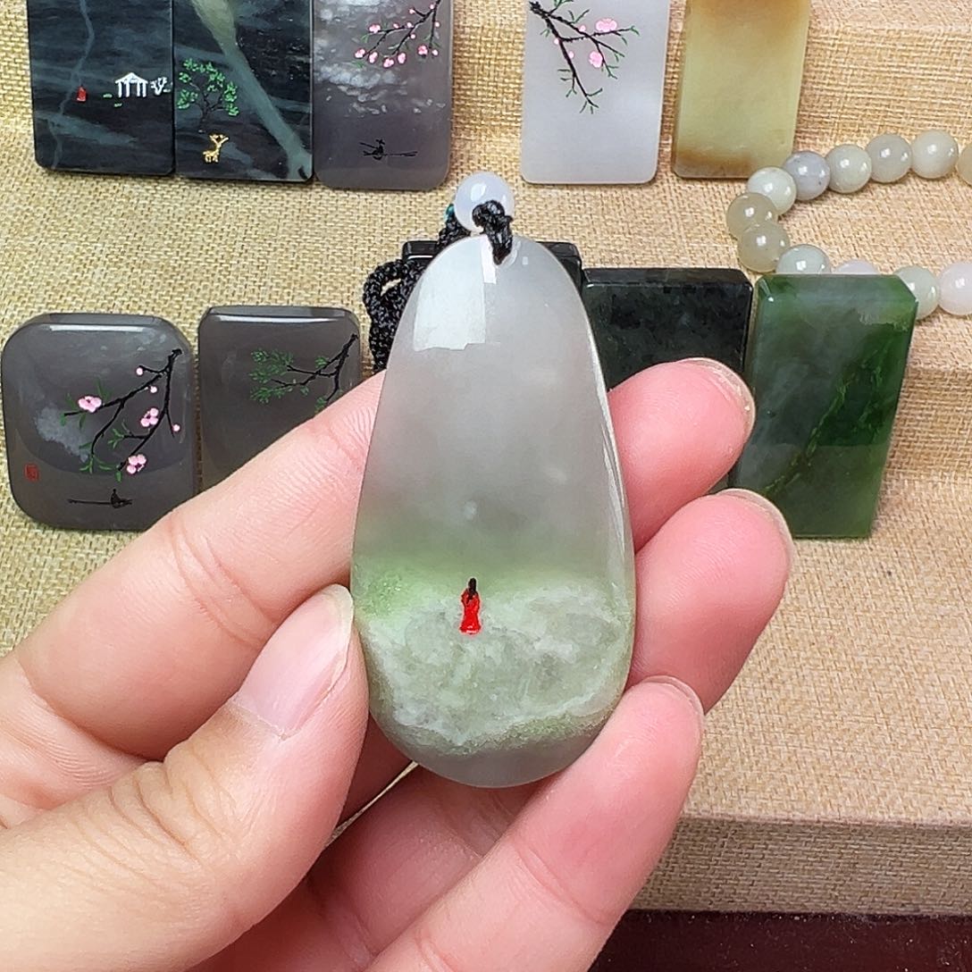 和田玉颈饰未镶嵌