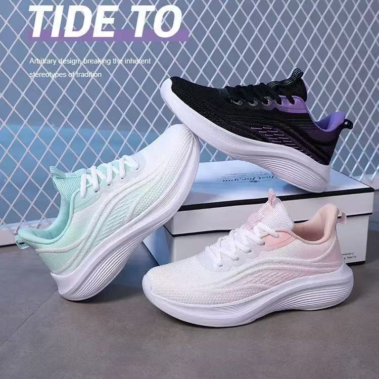 361女鞋运动鞋2025春夏季新款网面透气跑鞋轻便休闲跑步鞋