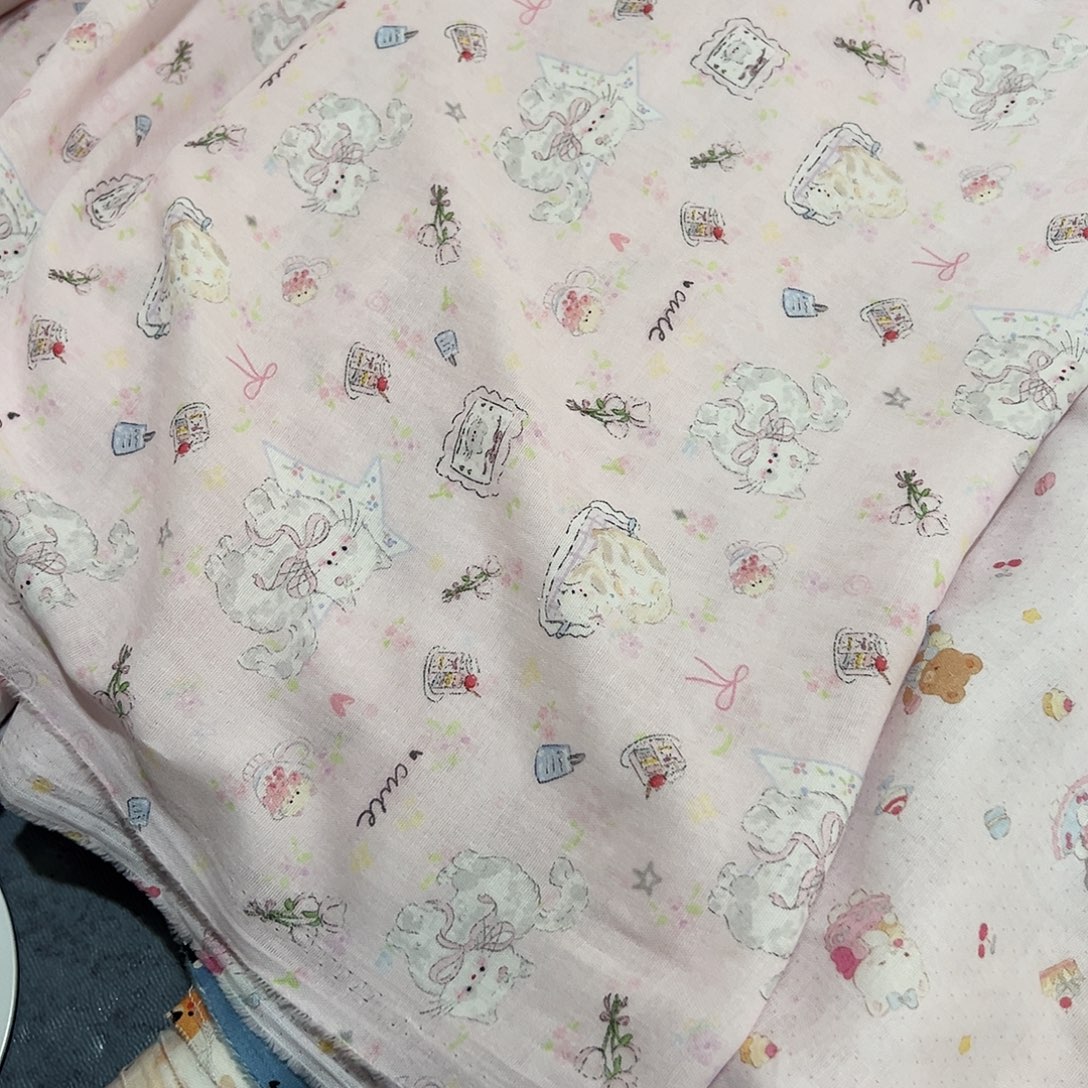 棉一米价纯棉柔软双层纱1.4宽果子E