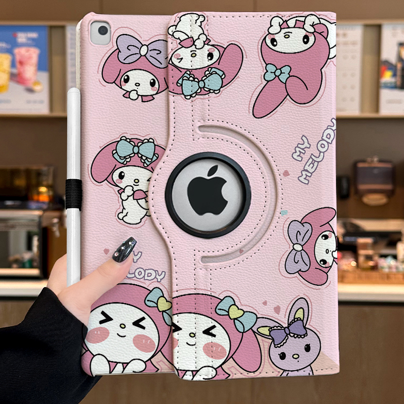 库洛米ipad旋转皮套Air6新款pro2024平板壳Min6/5防摔十代9.7