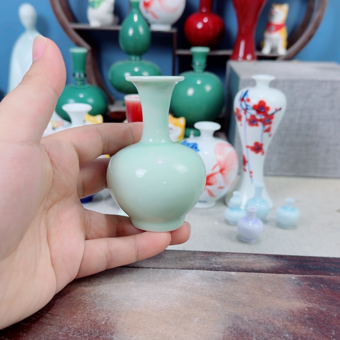 陶瓷手工小花器摆件