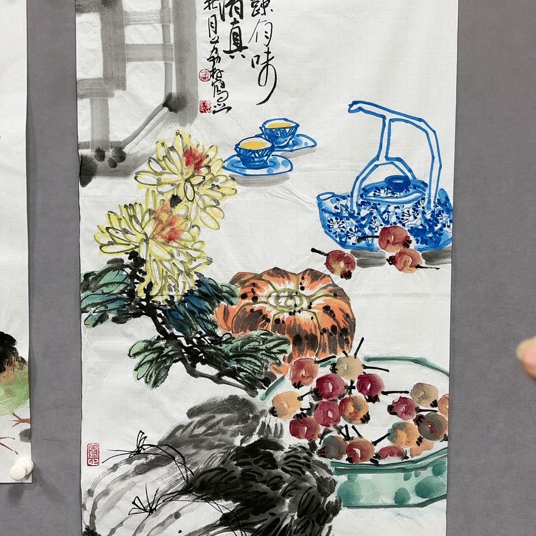 国画国画纯手绘作品请放心去藏