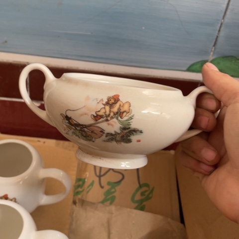 摆件陶瓷艺术摆件口失园