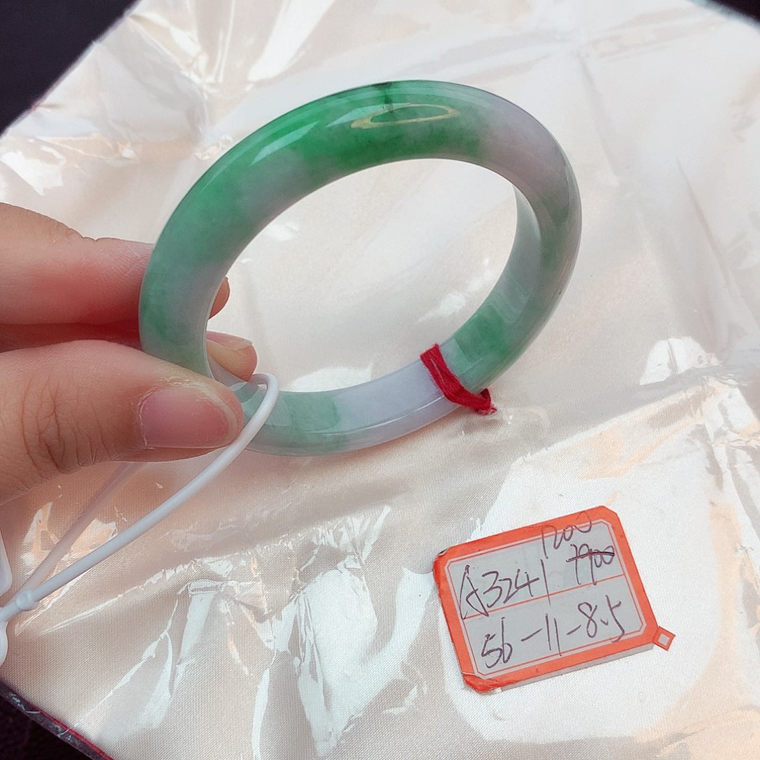 翡翠手镯未镶嵌天然缅甸翡翠A货