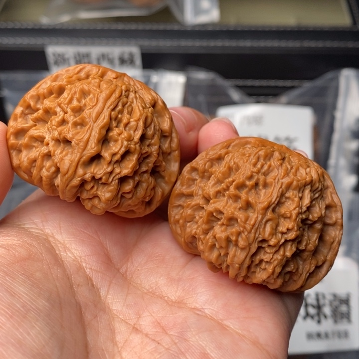 文玩核桃把件44球疆
