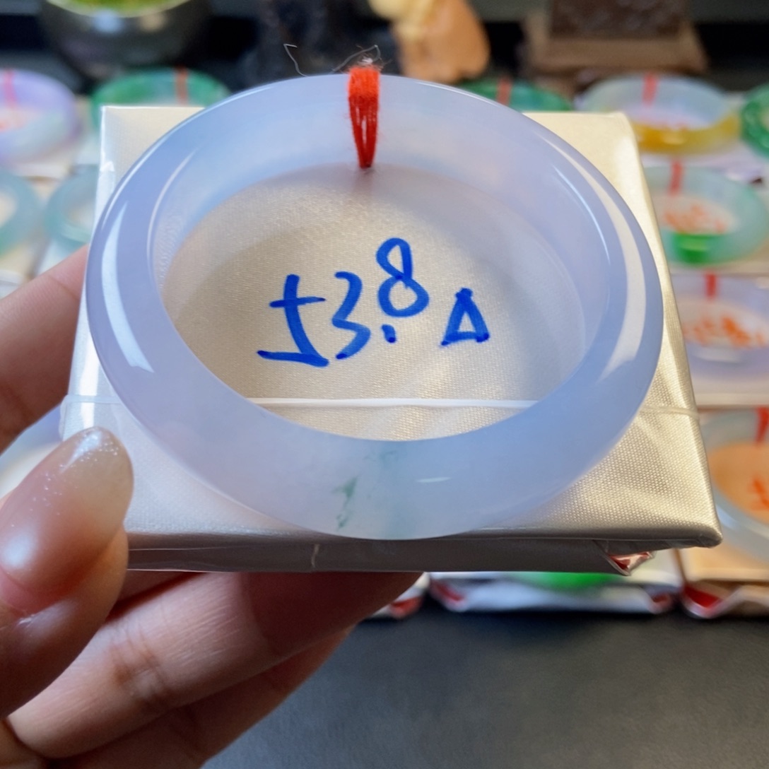 翡翠未镶嵌手镯14冰种种水