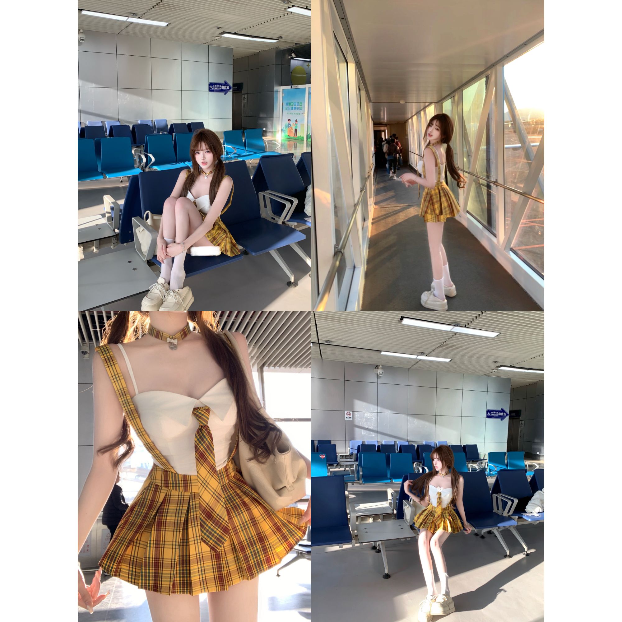 瑞茜·威瑟斯 海盐柠檬塔 春夏纯欲辣妹风上衣半裙洛丽塔 R2639-1L