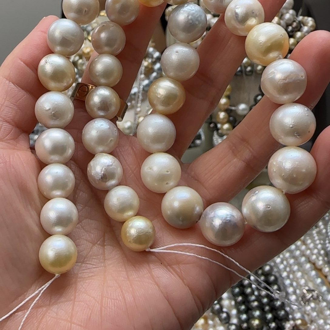 海水珍珠颈饰银S925镶嵌