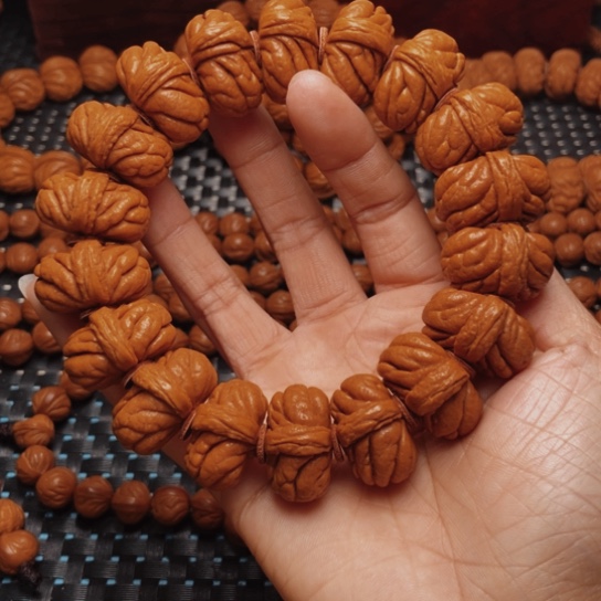 桃核手串龙纹桃核