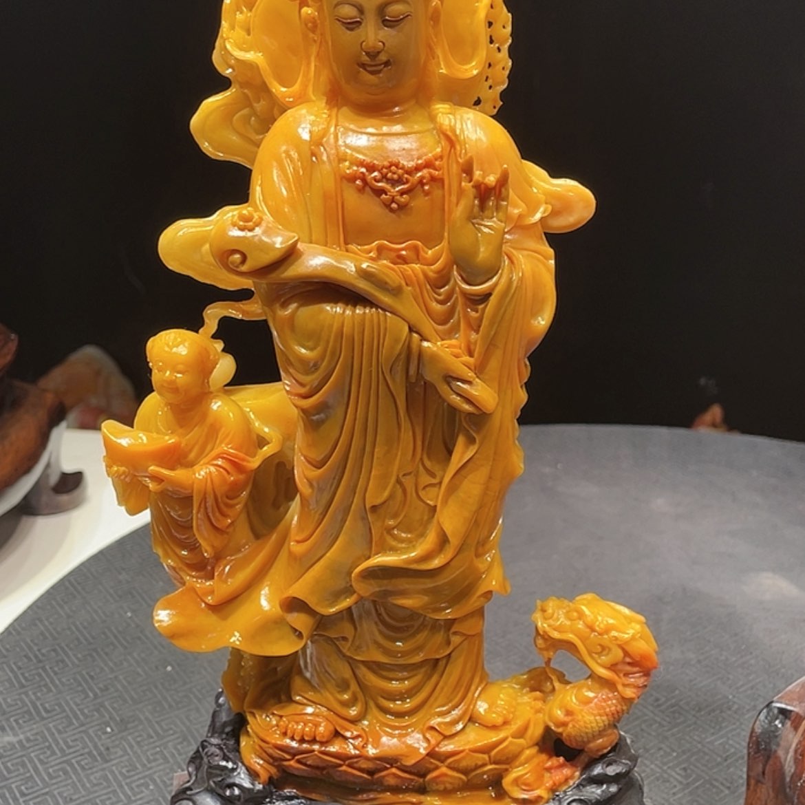 【闪购商品】寿山石马**燕招米纳福