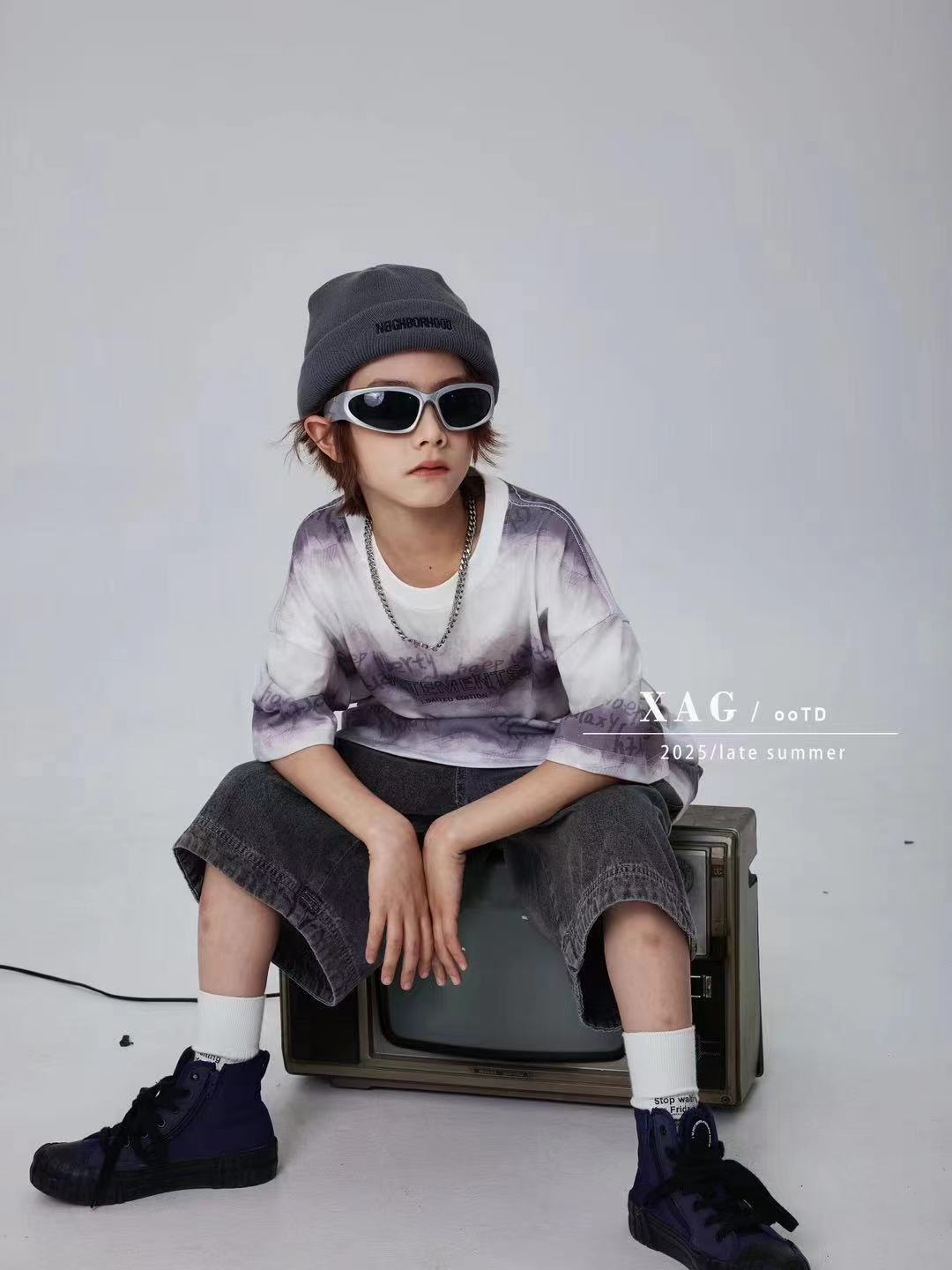 大福品质童装  工装裤 休闲 运动 宽松 阔腿 保暖运动秋冬 