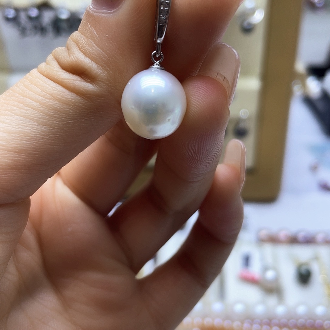 海水珍珠颈饰银S925镶嵌