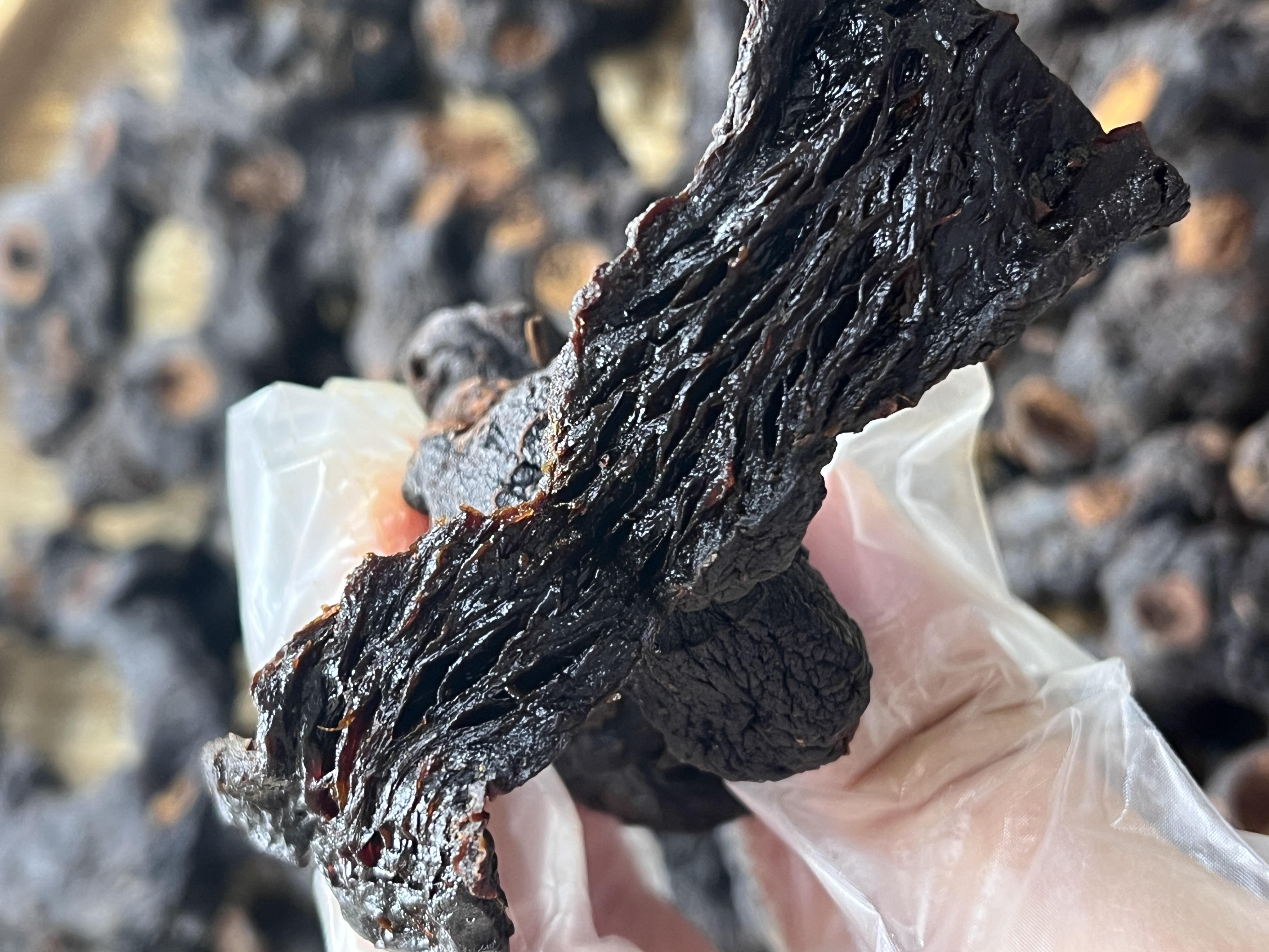 (七成干）10年以上九蒸九晒野生下山货 现场挑选