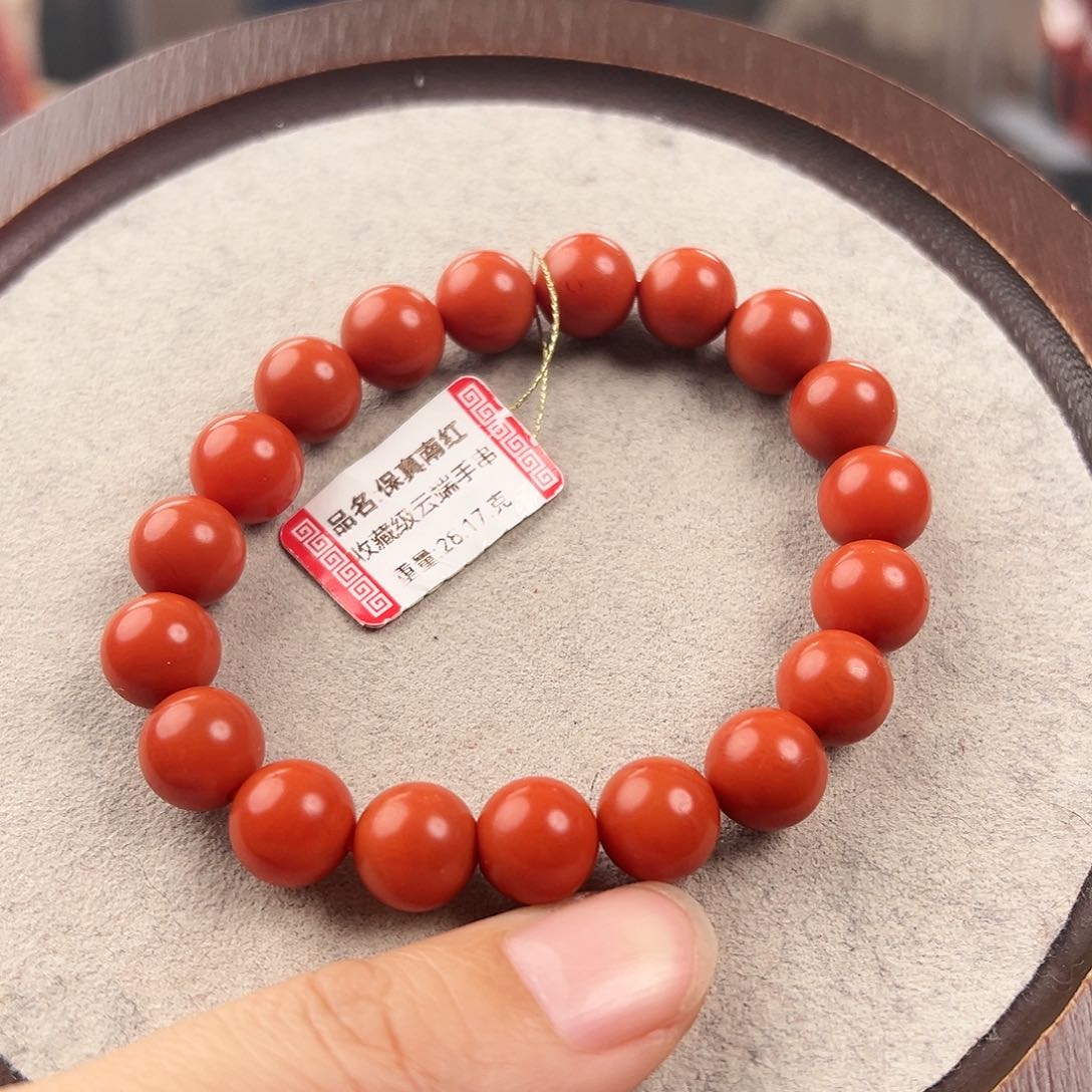 南红玛瑙手串未镶嵌