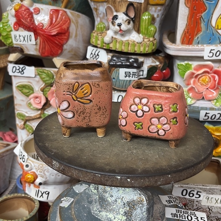 粗陶材质多肉花盆