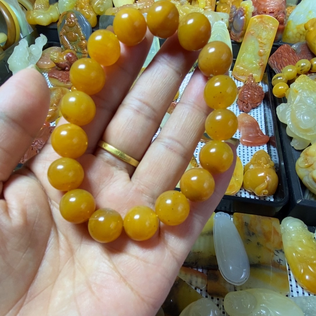 合金石英质玉（黄龙玉）车挂