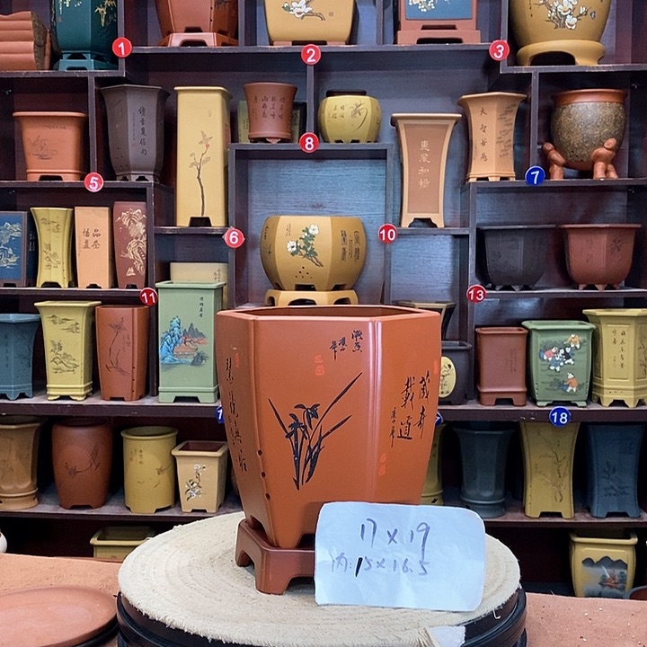 紫砂花盆紫砂花盆