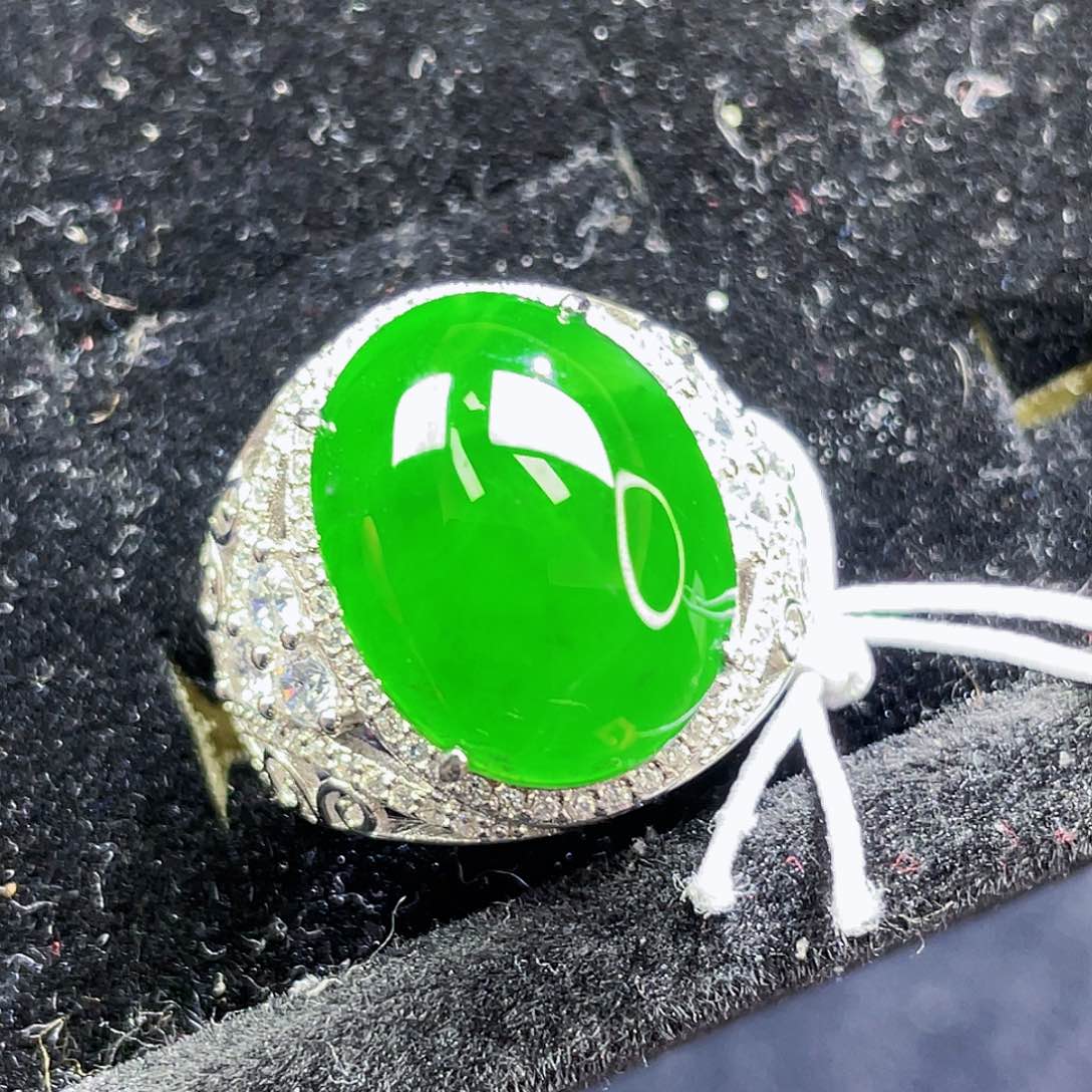 翡翠颈饰银S925镶嵌25，