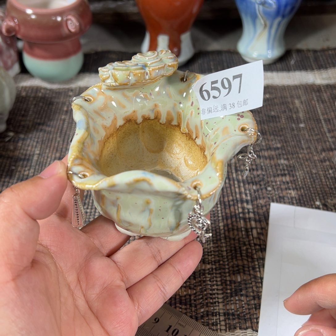 红陶景德镇手工花盆