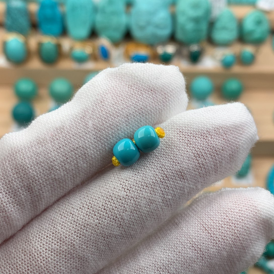 绿松石未镶嵌配饰5.7