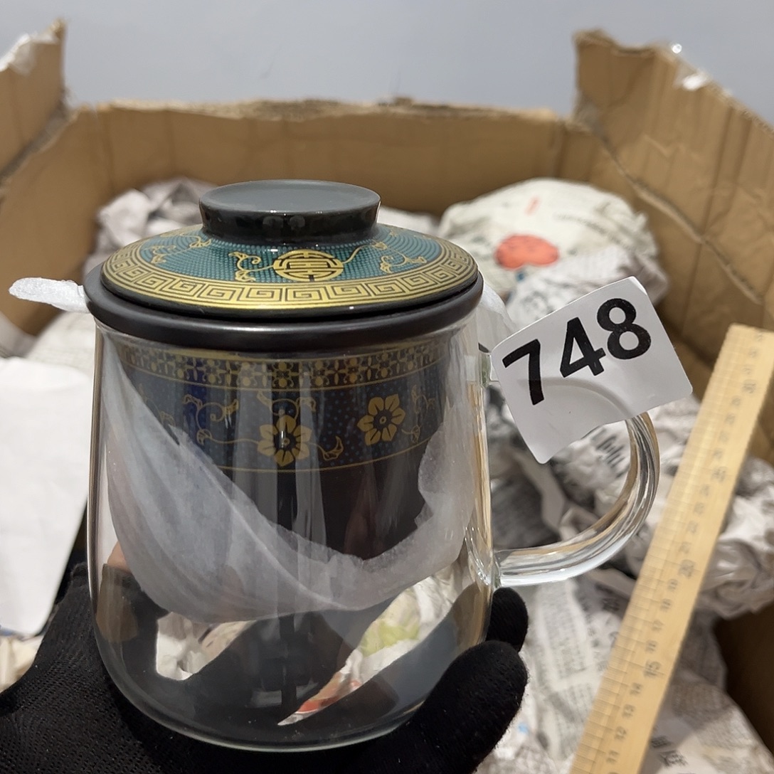 瓷片茶摆件工艺品摆件666
