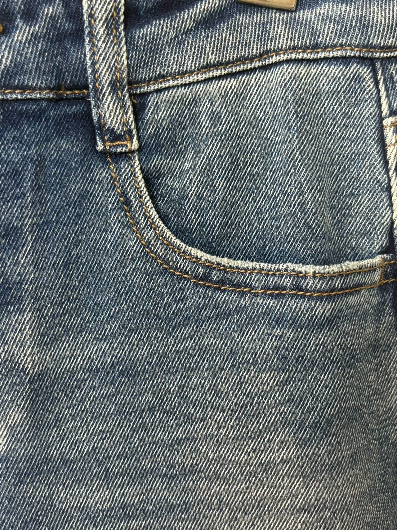 [轻奢] 时时尚女装夏季直筒牛仔裤ZK338