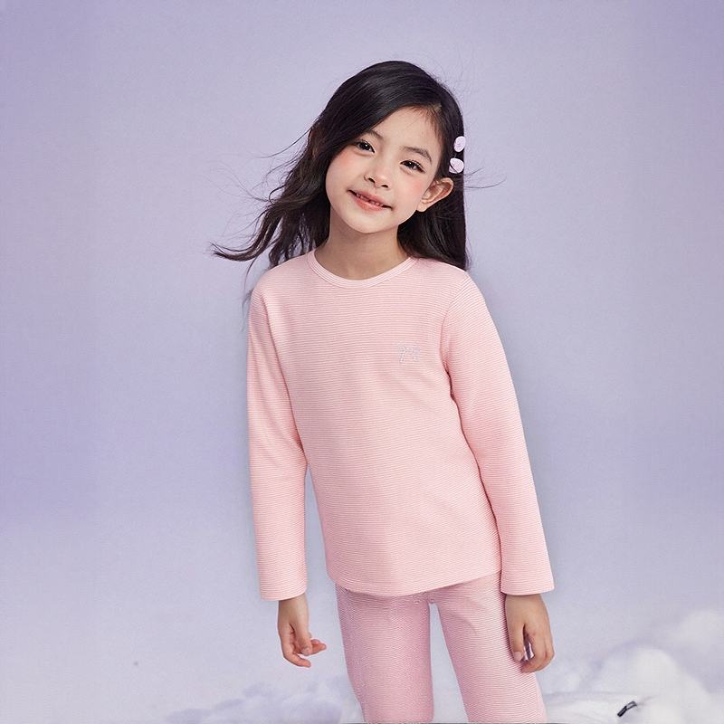 DEESHA/笛莎童装家居服饰冬季新款儿童圆领内衣套装-2M255L902