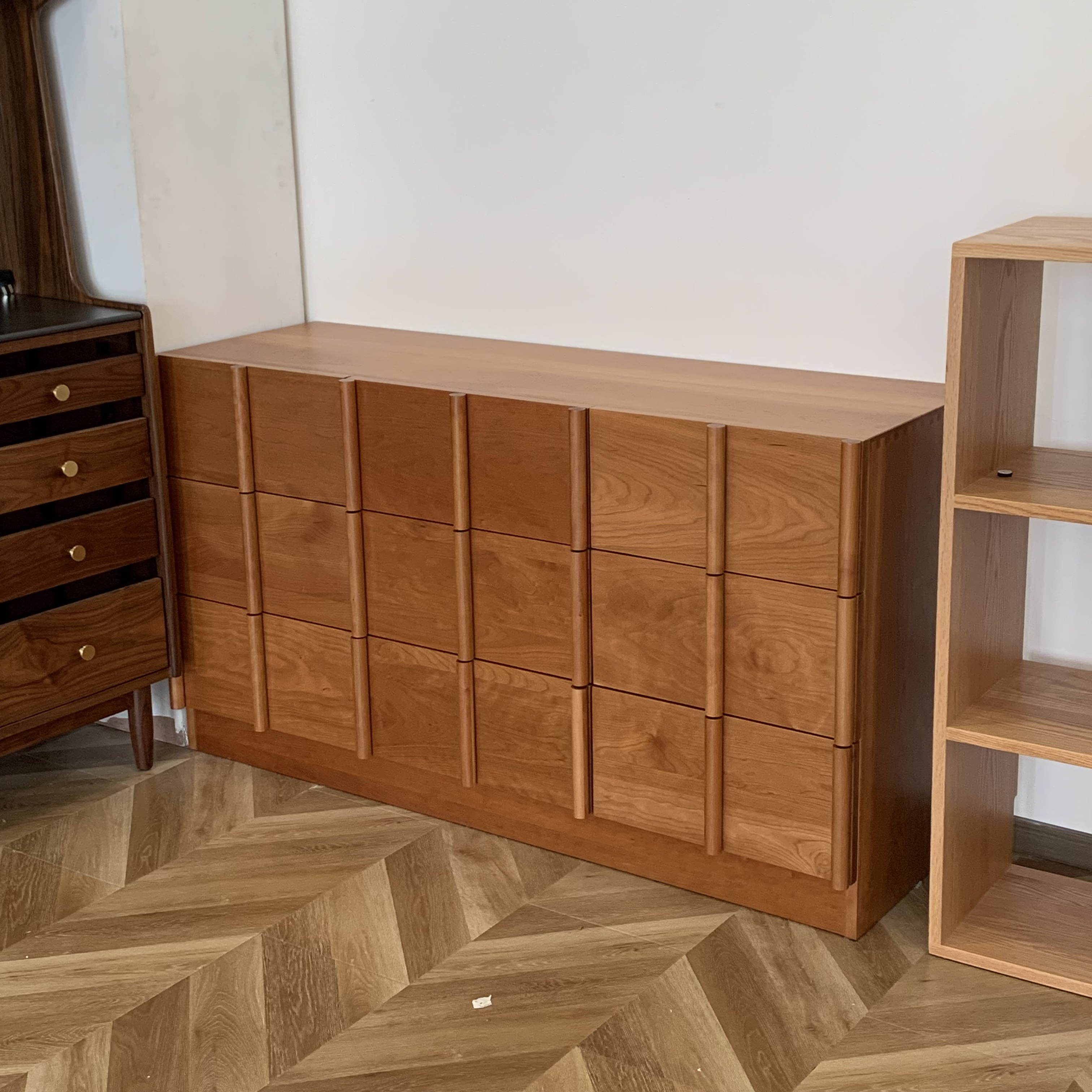 樱桃木九斗柜样品微瑕N0退换