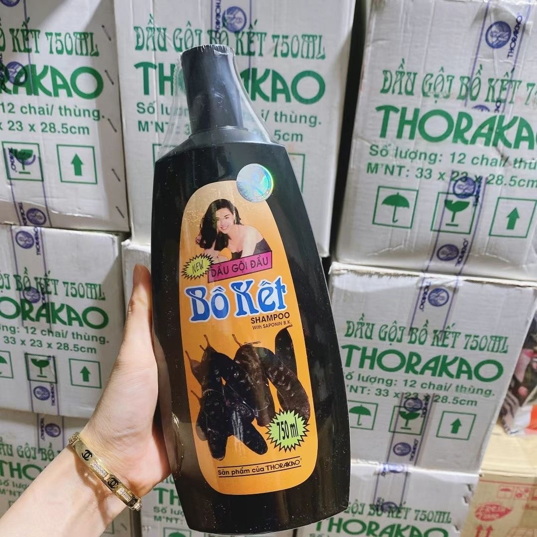 洗发水boket皂角首乌洗发水去屑止痒控油养发750ml柔顺