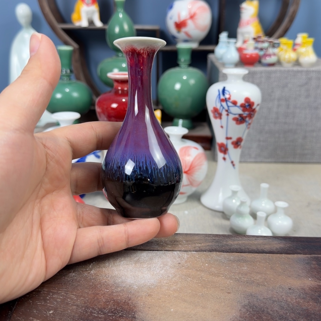 陶瓷手工小花器摆件