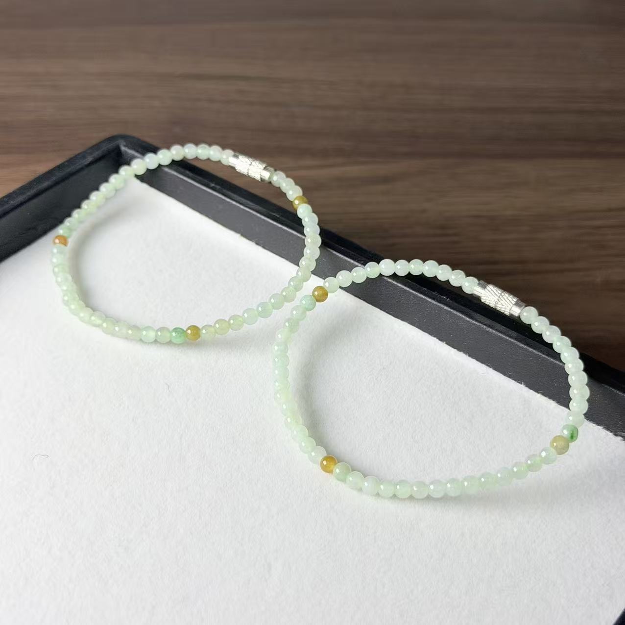 【睿泽赏宝】翡翠小米珠手链有瑕/多样性发一 3mm KYLL1009-004