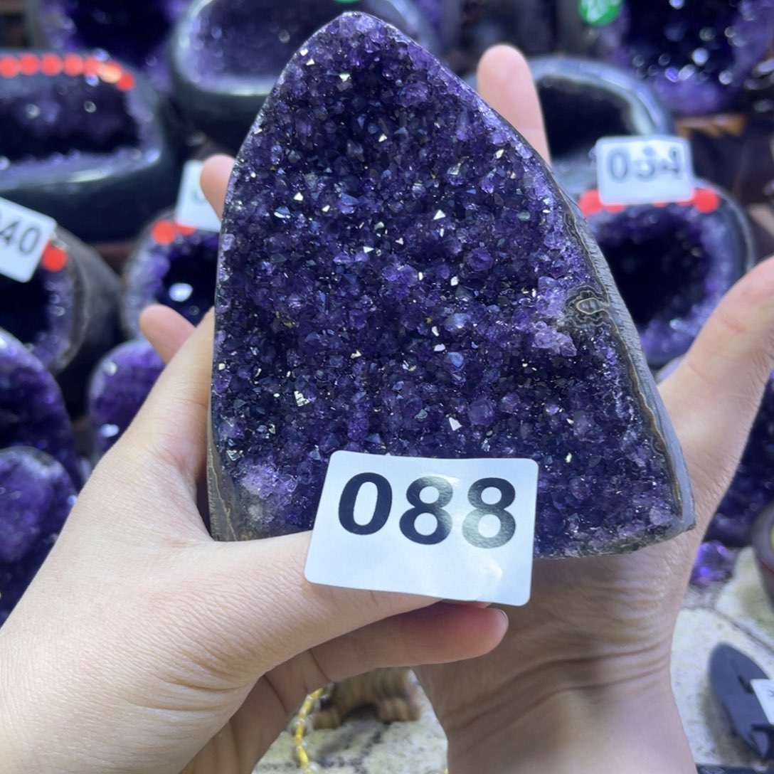 紫晶摆件未镶嵌紫水晶