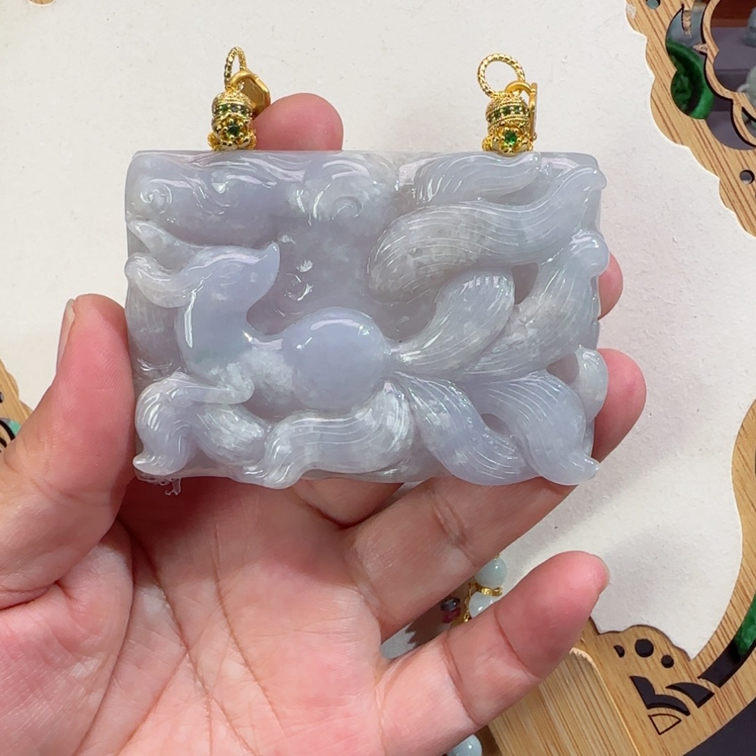 翡翠颈饰未镶嵌仿古