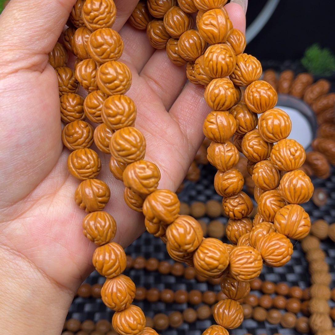 九***海吊坠文玩核桃小金豆脖挂