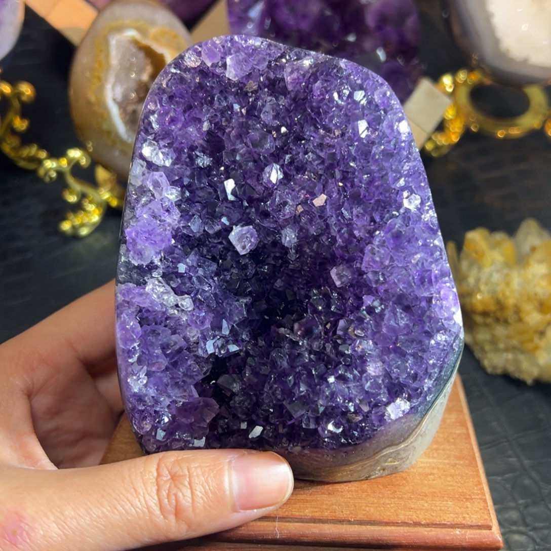 未镶嵌紫晶珠宝半成品9