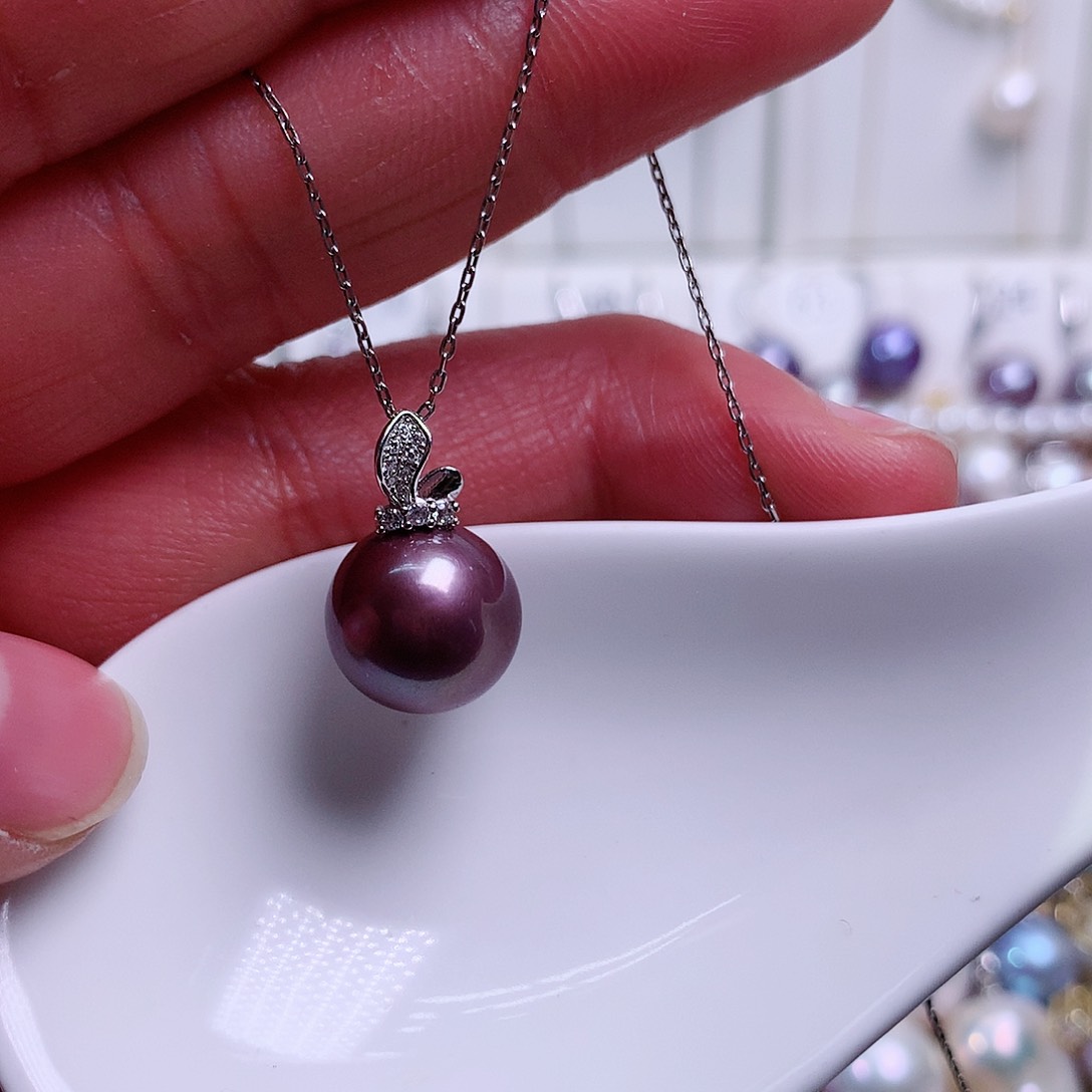 淡水珍珠颈饰银S925镶嵌