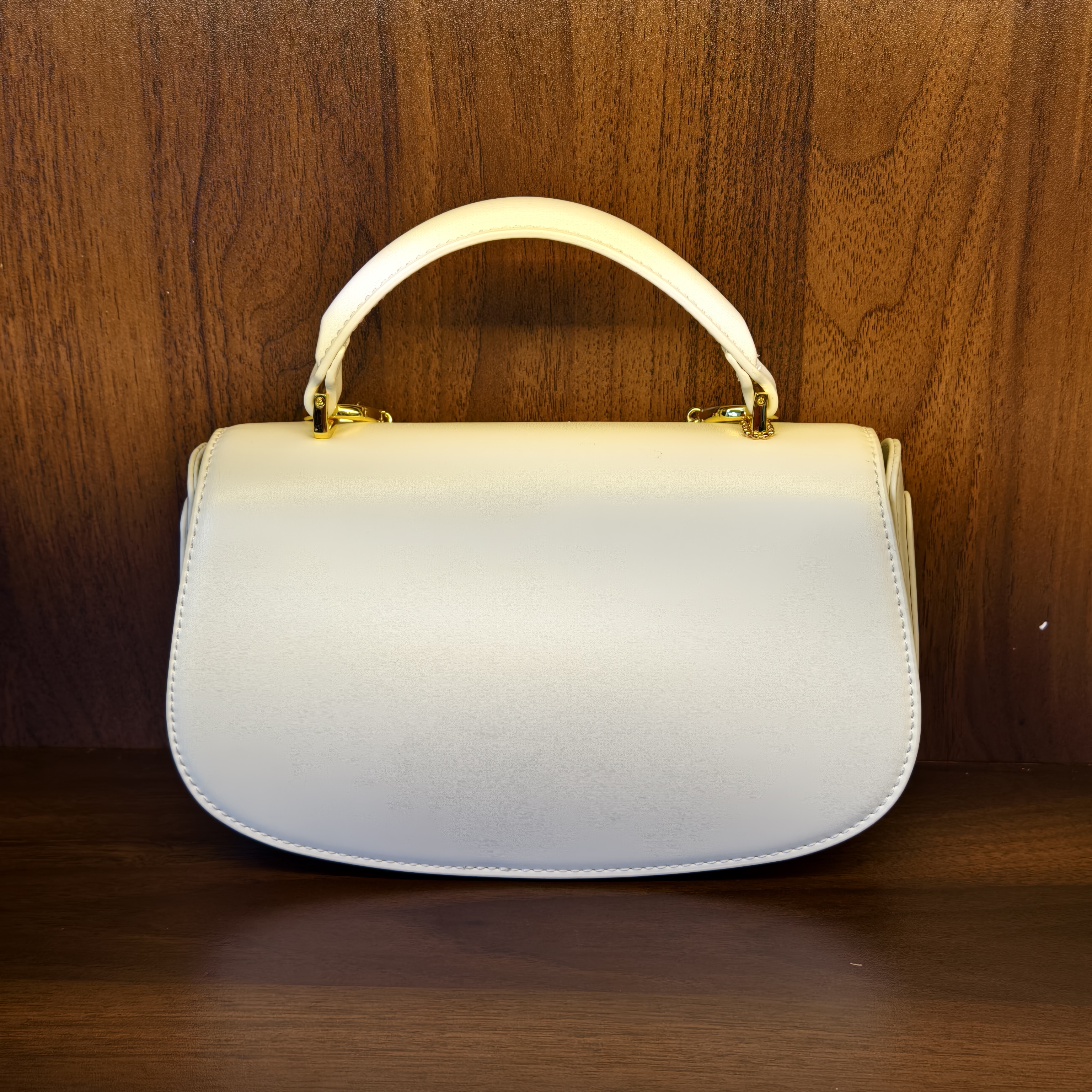 薇薇手工真皮包3028-23-白色-长23x高13-太阳花迪A206