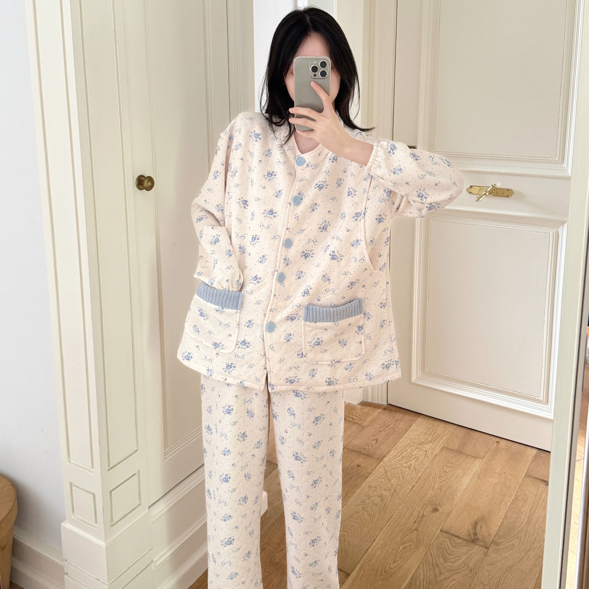 【空气棉】冬季加厚款月子服保暖产后哺乳睡衣空气棉孕妇喂奶家居服